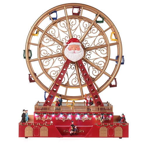 Christmas Ferris wheel set with LED lights 40x20x50 cm