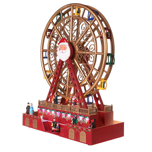 Christmas Ferris wheel set with LED lights 40x20x50 cm