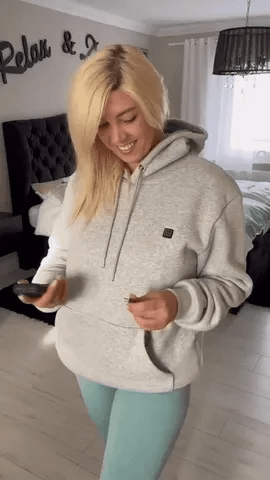 Smart Heated Hoodie! 🧥🔥 5 Heat Zones, Adjustable Temp & Ultra-Comfort! ❄️